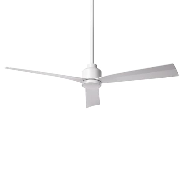 Wac Clean Indoor and Outdoor 3-Blade Smart Ceiling Fan 54in Matte White with Remote Control, 3 Blades F-003 - main